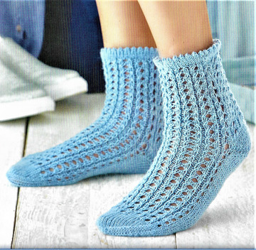 Handgestrickte Damensocken