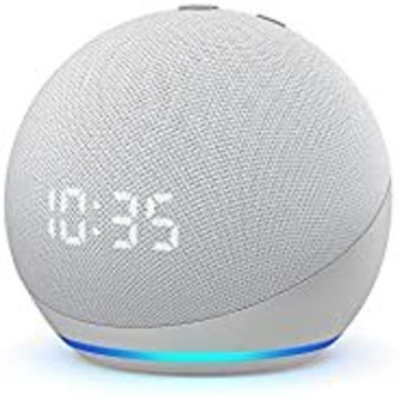 Echo  Dot 4 weiss mit Uhr