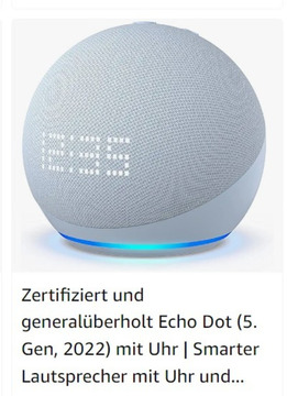 Echo 5 weiss mit Uhr